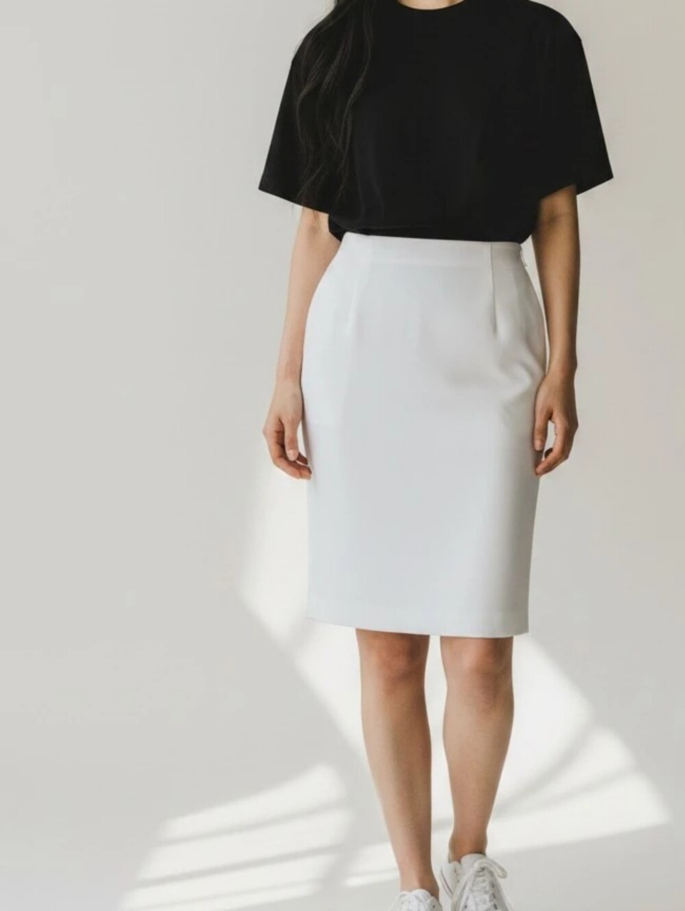 🌹Vintage PRESTON & YORK OFF WHITE SKIRT